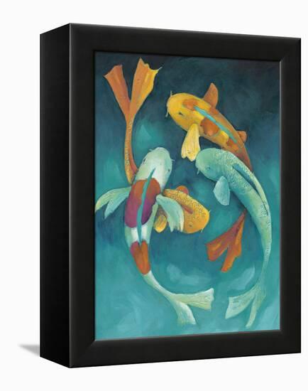 Ornamental Koi II-Chariklia Zarris-Framed Stretched Canvas