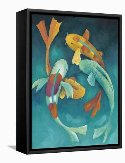 Ornamental Koi II-Chariklia Zarris-Framed Stretched Canvas