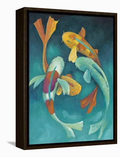 Ornamental Koi II-Chariklia Zarris-Framed Stretched Canvas