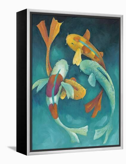 Ornamental Koi II-Chariklia Zarris-Framed Stretched Canvas