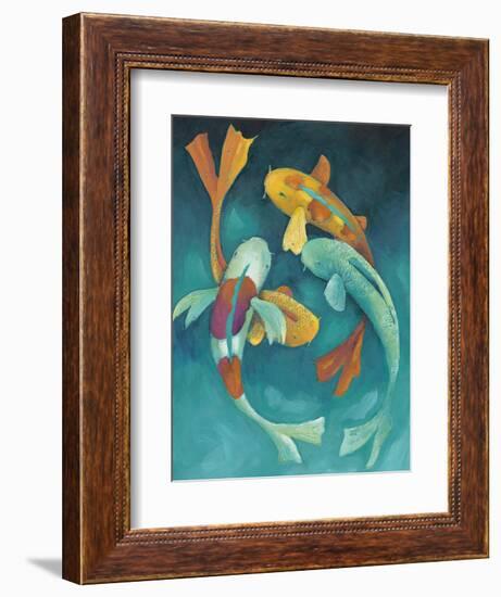 Ornamental Koi II-Chariklia Zarris-Framed Premium Giclee Print