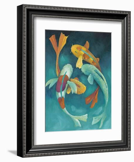 Ornamental Koi II-Chariklia Zarris-Framed Premium Giclee Print