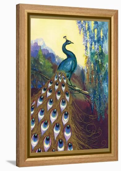 Ornamental Peacock-null-Framed Premier Image Canvas