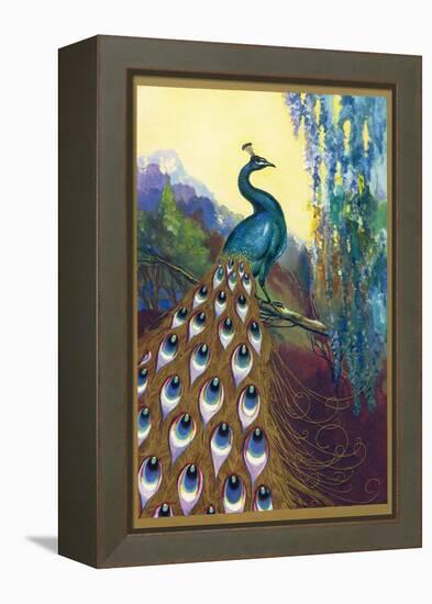 Ornamental Peacock-null-Framed Premier Image Canvas
