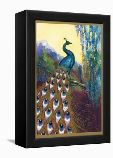 Ornamental Peacock-null-Framed Premier Image Canvas