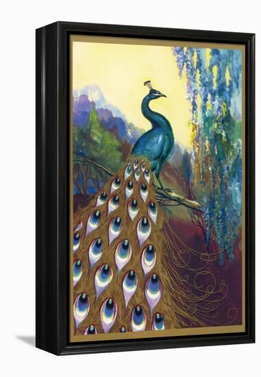 Ornamental Peacock-null-Framed Premier Image Canvas