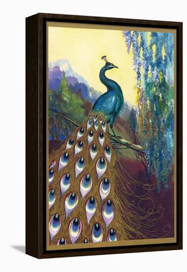 Ornamental Peacock-null-Framed Premier Image Canvas