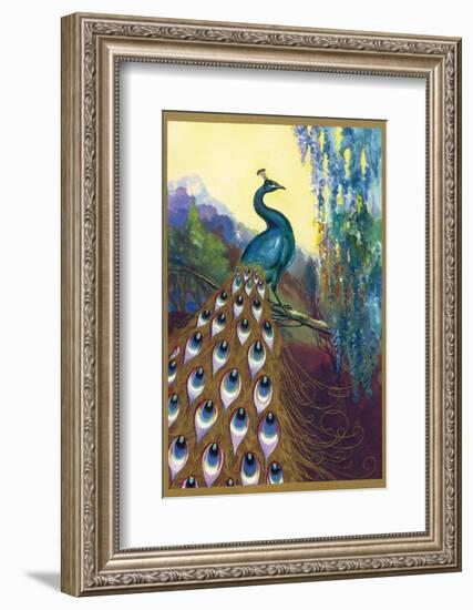 Ornamental Peacock-null-Framed Photographic Print