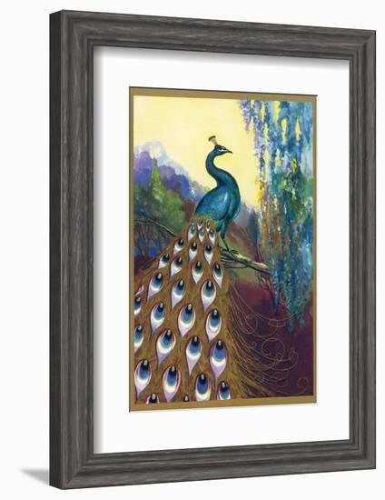 Ornamental Peacock-null-Framed Photographic Print