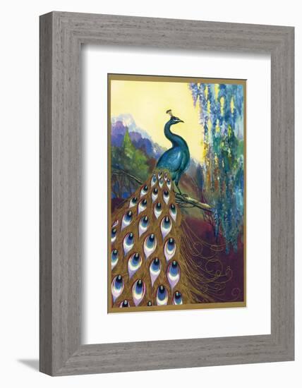 Ornamental Peacock-null-Framed Photographic Print