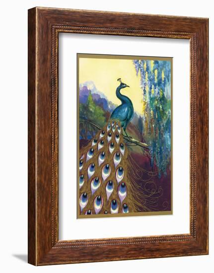 Ornamental Peacock-null-Framed Photographic Print