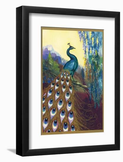 Ornamental Peacock-null-Framed Photographic Print