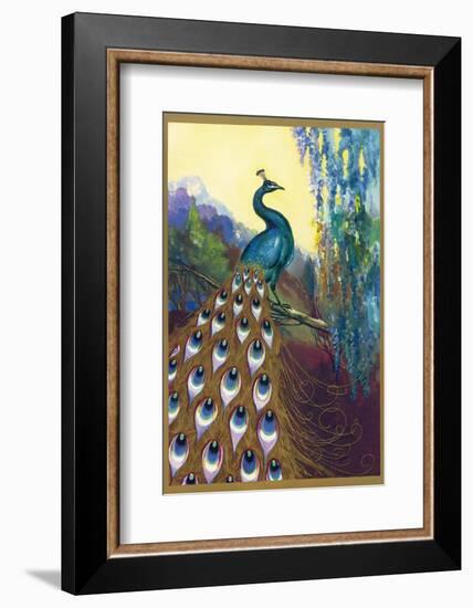 Ornamental Peacock-null-Framed Photographic Print