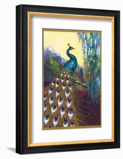 Ornamental Peacock-null-Framed Photographic Print