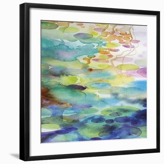 Ornamental Pond 1-Helen Wells-Framed Giclee Print