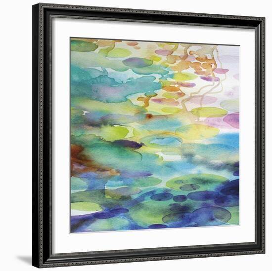 Ornamental Pond 1-Helen Wells-Framed Giclee Print