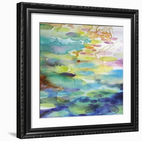 Ornamental Pond 1-Helen Wells-Framed Giclee Print