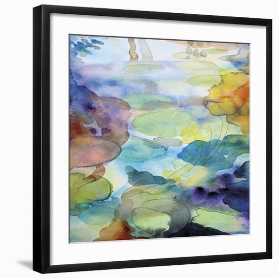 Ornamental Pond 2-Helen Wells-Framed Giclee Print