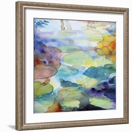 Ornamental Pond 2-Helen Wells-Framed Giclee Print