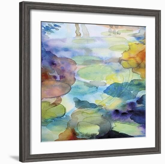 Ornamental Pond 2-Helen Wells-Framed Giclee Print