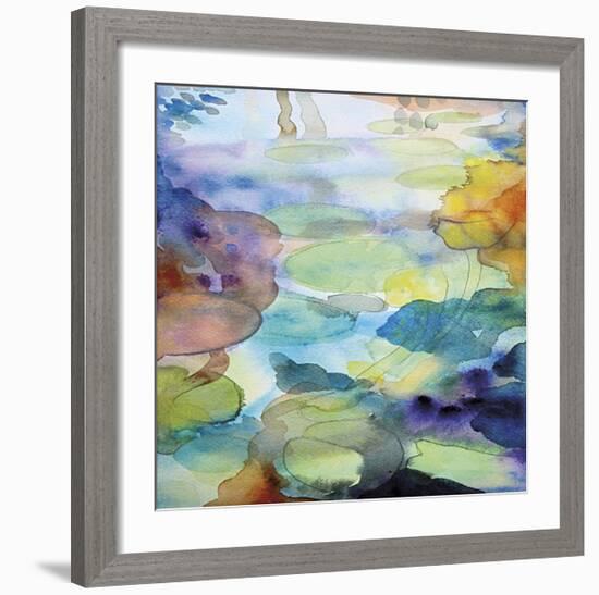 Ornamental Pond 2-Helen Wells-Framed Giclee Print