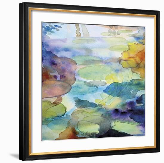 Ornamental Pond 2-Helen Wells-Framed Giclee Print