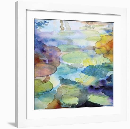 Ornamental Pond 2-Helen Wells-Framed Giclee Print