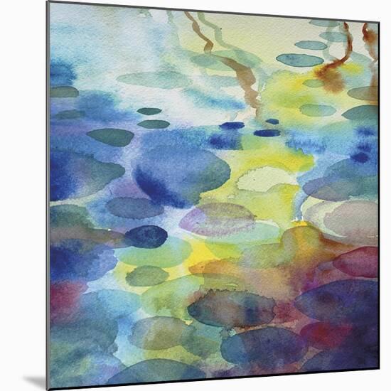 Ornamental Pond 3-Helen Wells-Mounted Giclee Print