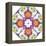 Ornamental Rhomb from Flowers-Alaya Gadeh-Framed Premier Image Canvas