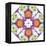 Ornamental Rhomb from Flowers-Alaya Gadeh-Framed Premier Image Canvas