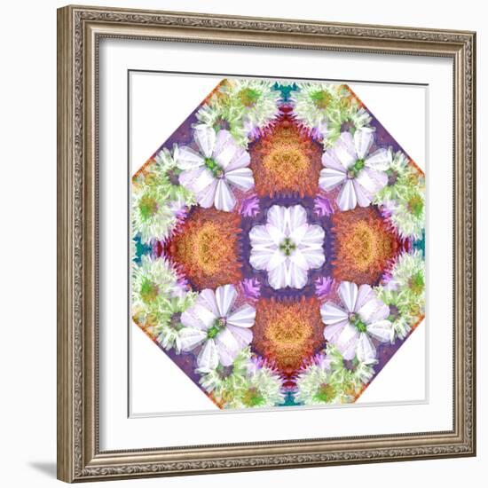 Ornamental Rhomb from Flowers-Alaya Gadeh-Framed Photographic Print