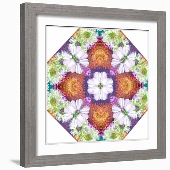 Ornamental Rhomb from Flowers-Alaya Gadeh-Framed Photographic Print