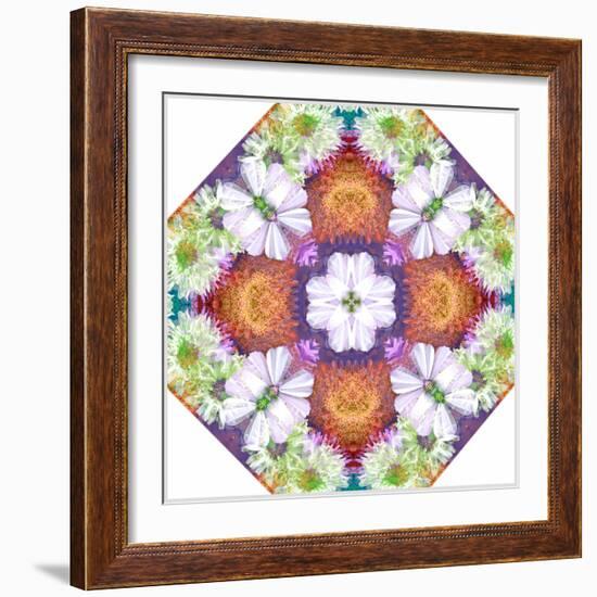 Ornamental Rhomb from Flowers-Alaya Gadeh-Framed Photographic Print