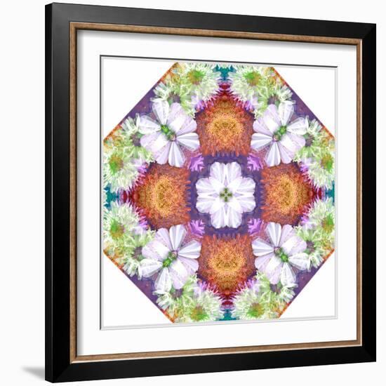 Ornamental Rhomb from Flowers-Alaya Gadeh-Framed Photographic Print