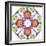 Ornamental Rhomb from Flowers-Alaya Gadeh-Framed Photographic Print