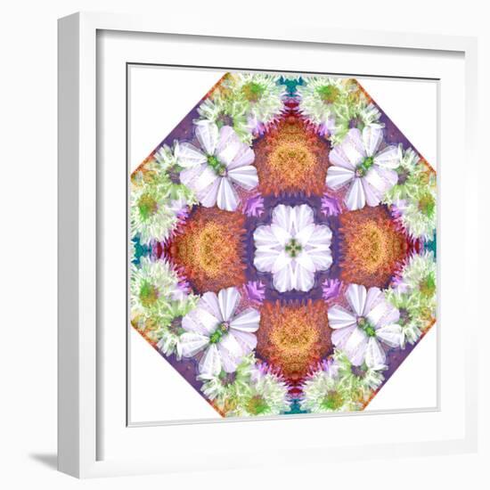 Ornamental Rhomb from Flowers-Alaya Gadeh-Framed Photographic Print