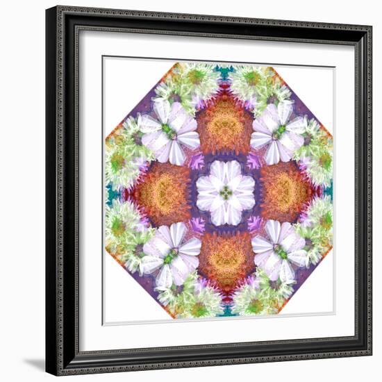 Ornamental Rhomb from Flowers-Alaya Gadeh-Framed Photographic Print