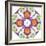 Ornamental Rhomb from Flowers-Alaya Gadeh-Framed Photographic Print