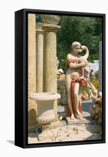 Ornamental Statues, Kefalonia, Greece-Peter Thompson-Framed Premier Image Canvas