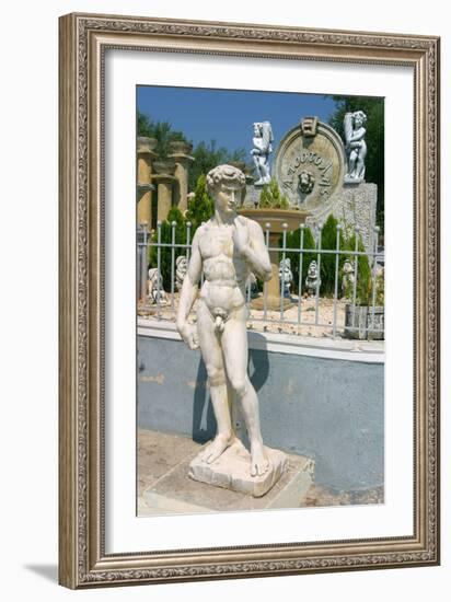 Ornamental Statues, Kefalonia, Greece-Peter Thompson-Framed Photographic Print