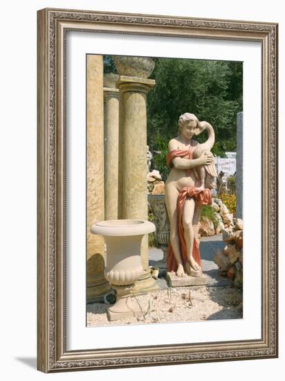 Ornamental Statues, Kefalonia, Greece-Peter Thompson-Framed Photographic Print