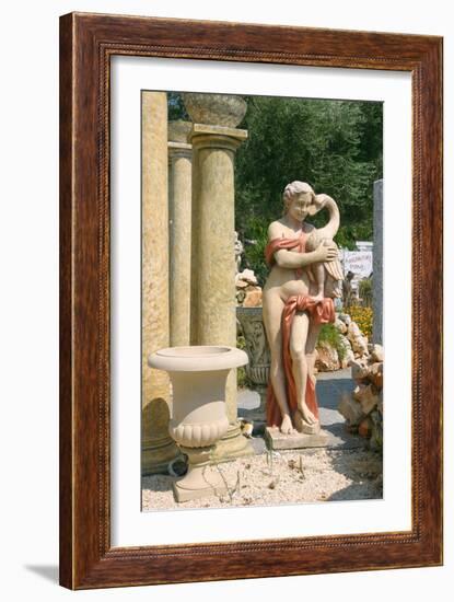 Ornamental Statues, Kefalonia, Greece-Peter Thompson-Framed Photographic Print