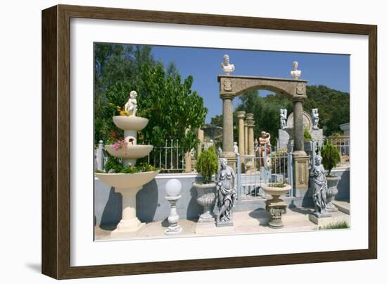 Ornamental Statues, Kefalonia, Greece-Peter Thompson-Framed Photographic Print