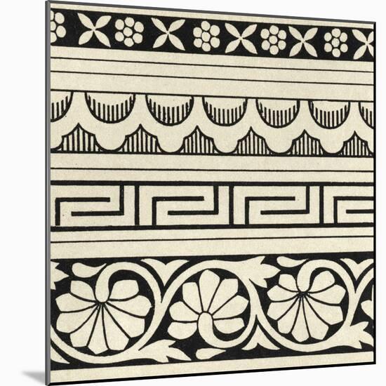 Ornamental Tile Motif III-Vision Studio-Mounted Art Print