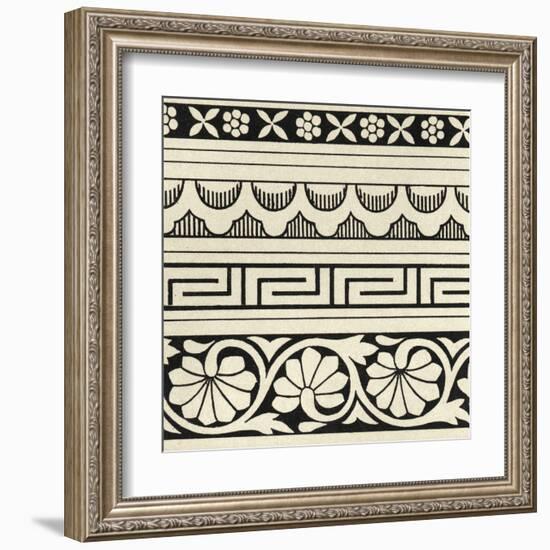 Ornamental Tile Motif III-Vision Studio-Framed Art Print