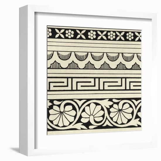 Ornamental Tile Motif III-Vision Studio-Framed Art Print