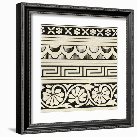 Ornamental Tile Motif III-Vision Studio-Framed Art Print