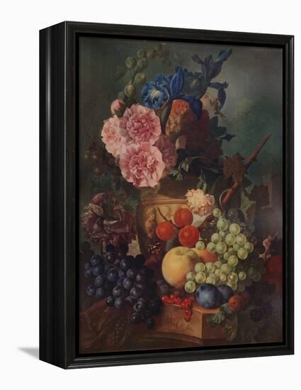 'Ornamental Vase of Flowers and Fruit', c1798, (1938)-Jan van Os-Framed Premier Image Canvas