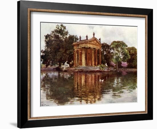 Ornamental Water, Villa Borghese-Alberto Pisa-Framed Giclee Print