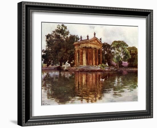 Ornamental Water, Villa Borghese-Alberto Pisa-Framed Giclee Print